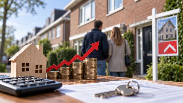 Hogere hypotheekrente drukt prijsstijgingen op de woningmarkt